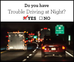 Trouble Driving at Night Might Be Cataracts. Visit Dr. Kent for your Cataract Evaluation.