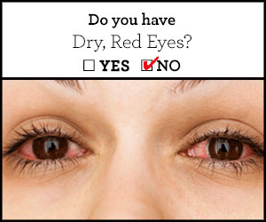 Dry, Red Eyes are Not a Symptom of Cataracts, but Could be a Symptom of Dry Eye Syndrome. Visit Dr. Kent for a Dry Eye Evaluation.
